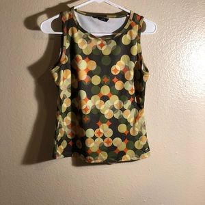 Athleta green geometric tank